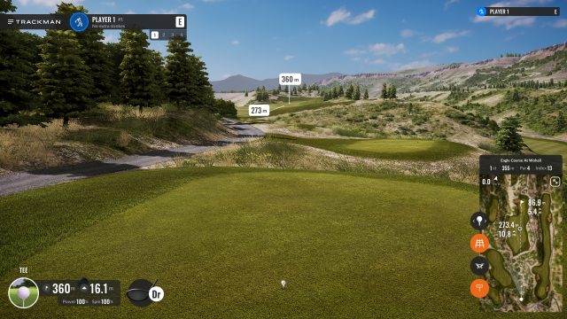 virtual reality view of the Eagle Course located at Wohali Hole.